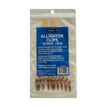 Icky Sticky Alligator Wooden Clips